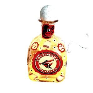 BALTIMORE ORIOLES Designer Liquor Style Bottle w/ Lights *Unique Gift Idea